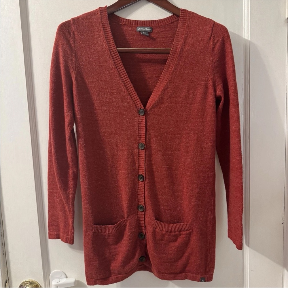 Eddie Bauer Womens 100% Cotton Cardigan XS